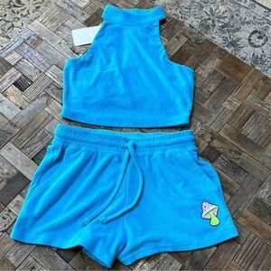 Fabletics Terry Shorts Set With Tank